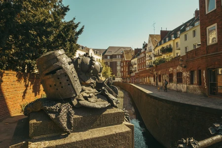 Historic Canal and Sculpture