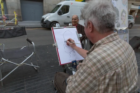 Street Portrait Sketching