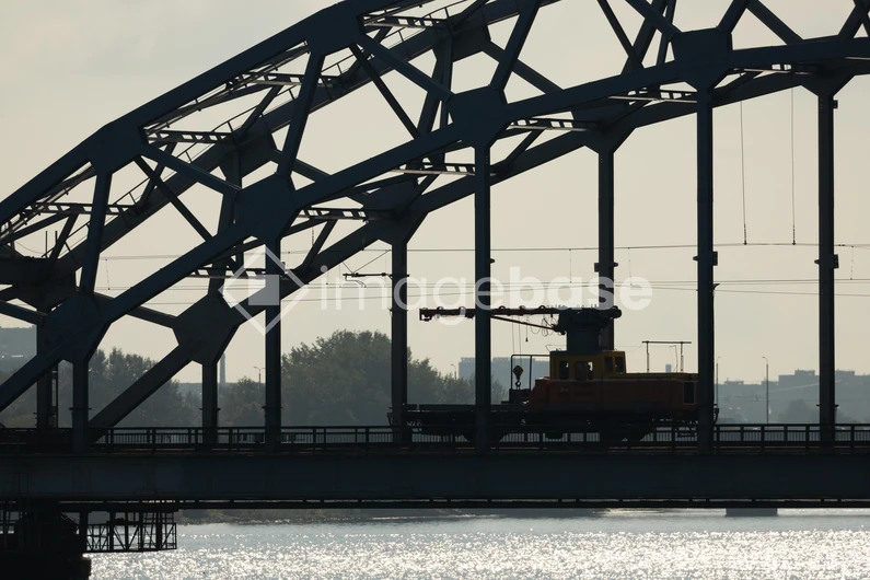 Industrial Bridge Silhouette